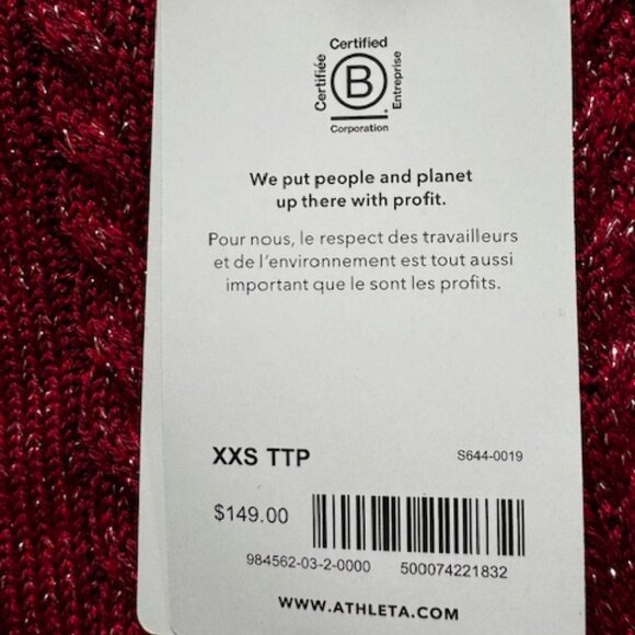 Athleta Crossroad Crewneck Metallic Knit Sweater - Picture 7 of 8